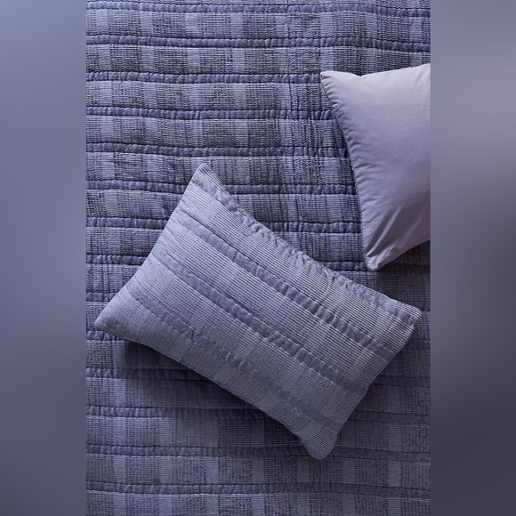 Anthropologie Paulette Chenille Pair of King Shams NWT defect - Picture 1 of 12